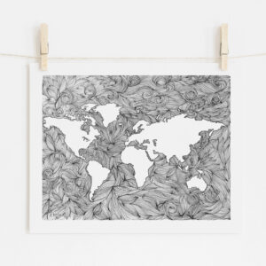 THE WORLD MAP - Fine Art Prints